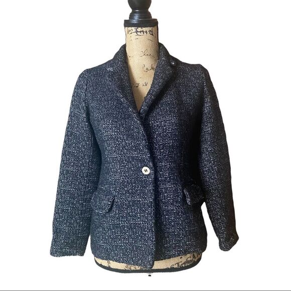 ottod'Ame Warm Cotton One Button Coat Blazer - Picture 1 of 10